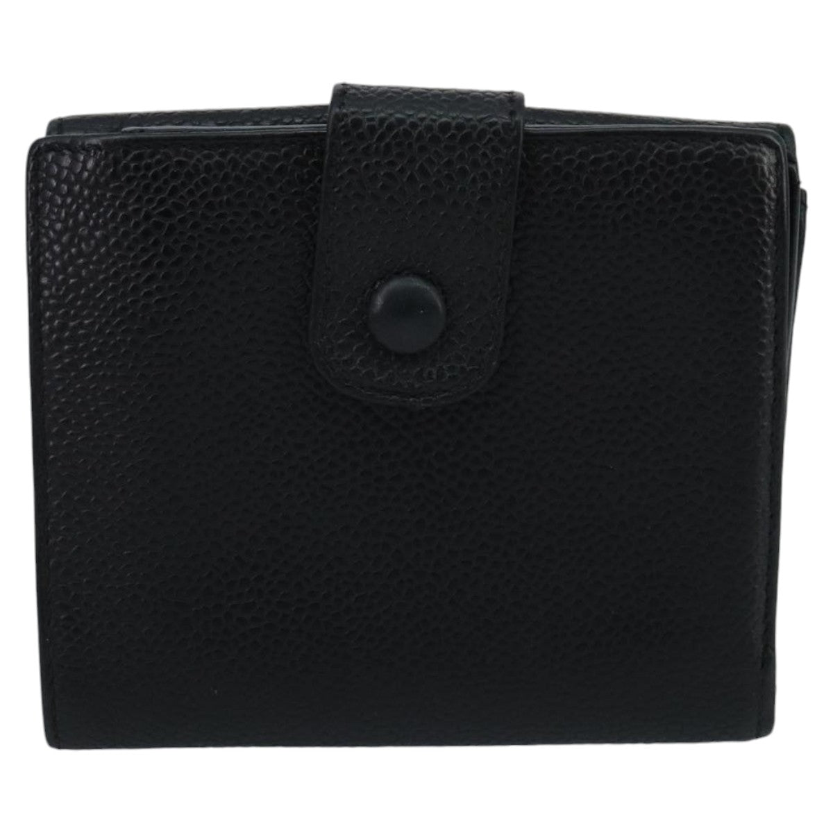 CHANEL Wallet Caviar Skin Black CC fm4156