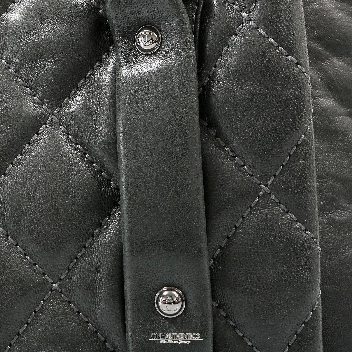 Chanel Black Lambskin Eight Knots Tote