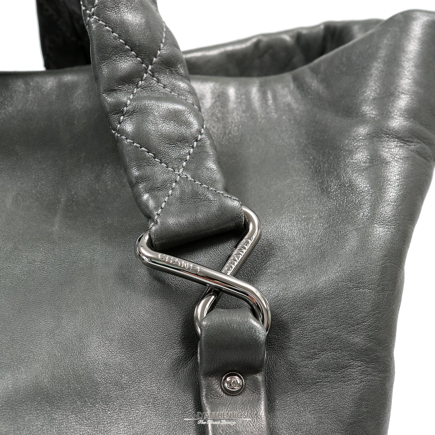 Chanel Black Lambskin Eight Knots Tote