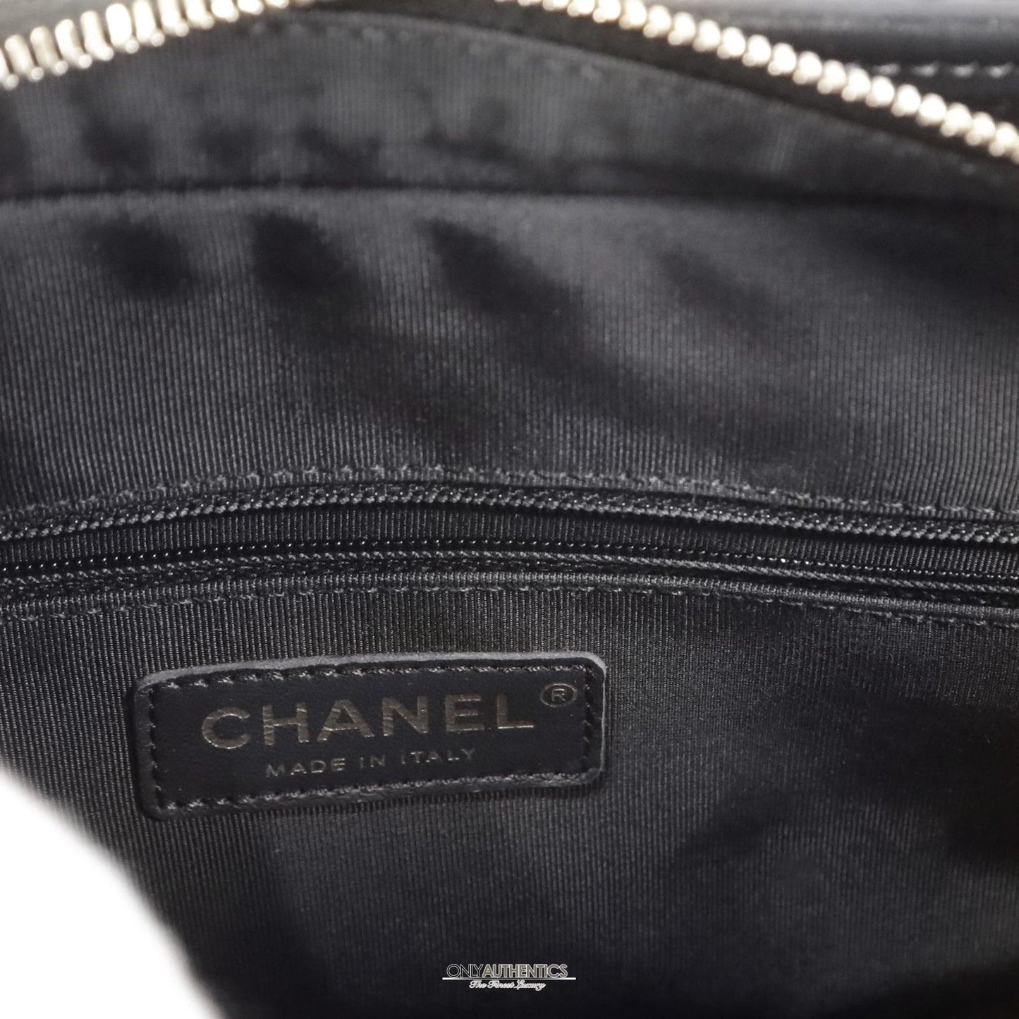 Chanel Navy Shearling Fur and Leather Gabrielle Bag