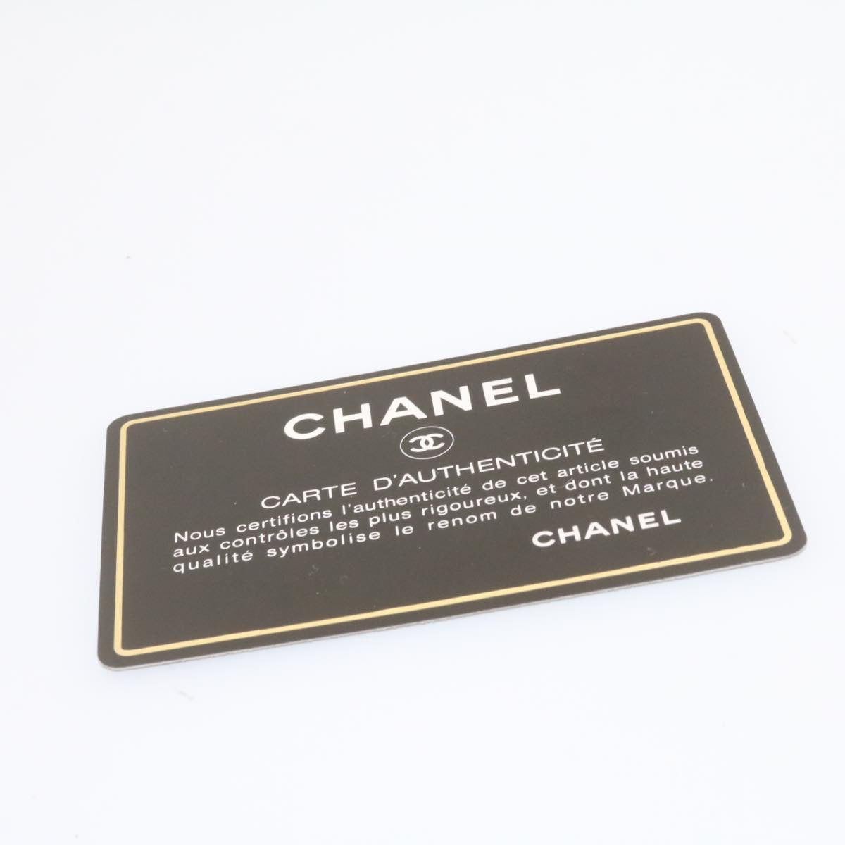 CHANEL Matelasse Chain Shoulder Bag Caviar Skin Gold White CC am1370gA
