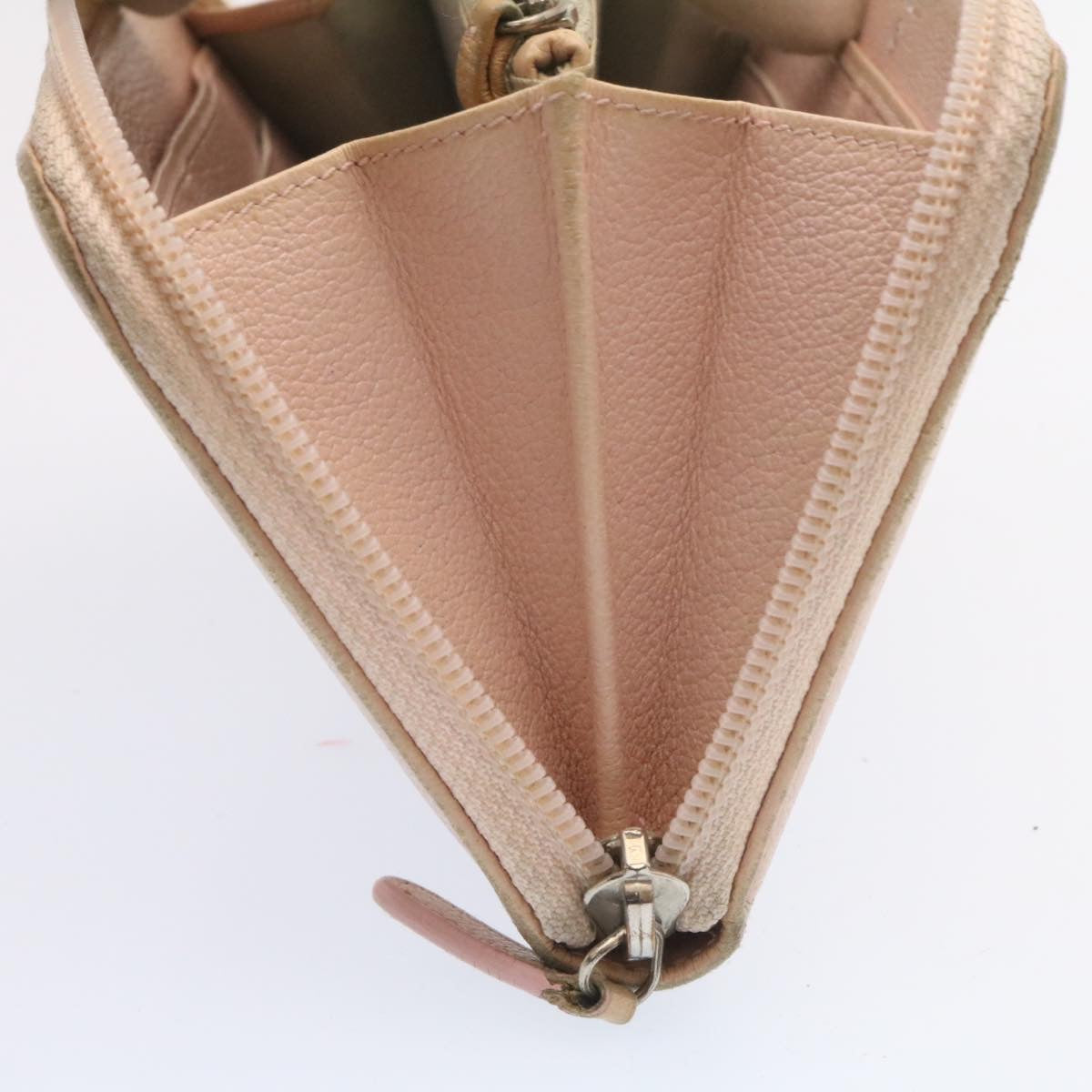 CHANEL Camelia Zip Around Wallet Leather Pink CC am1797g