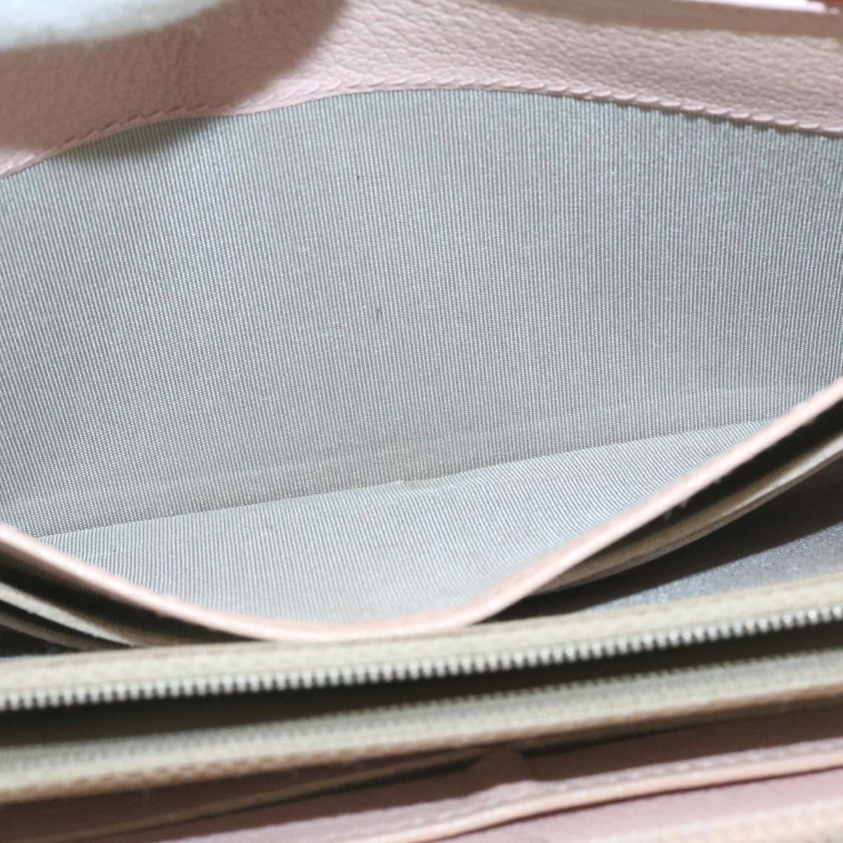 CHANEL Camelia Zip Around Wallet Leather Pink CC am1797g