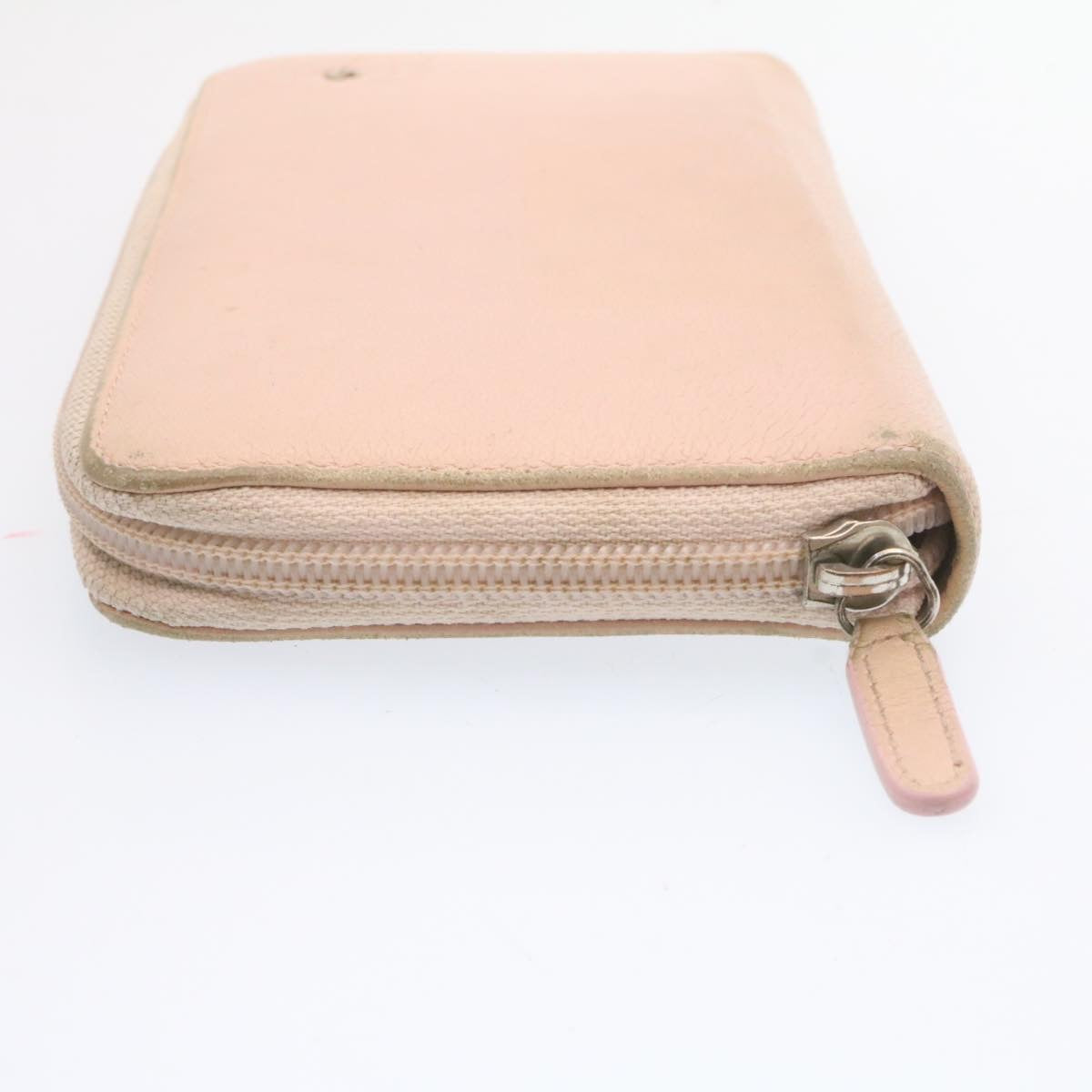 CHANEL Camelia Zip Around Wallet Leather Pink CC am1797g