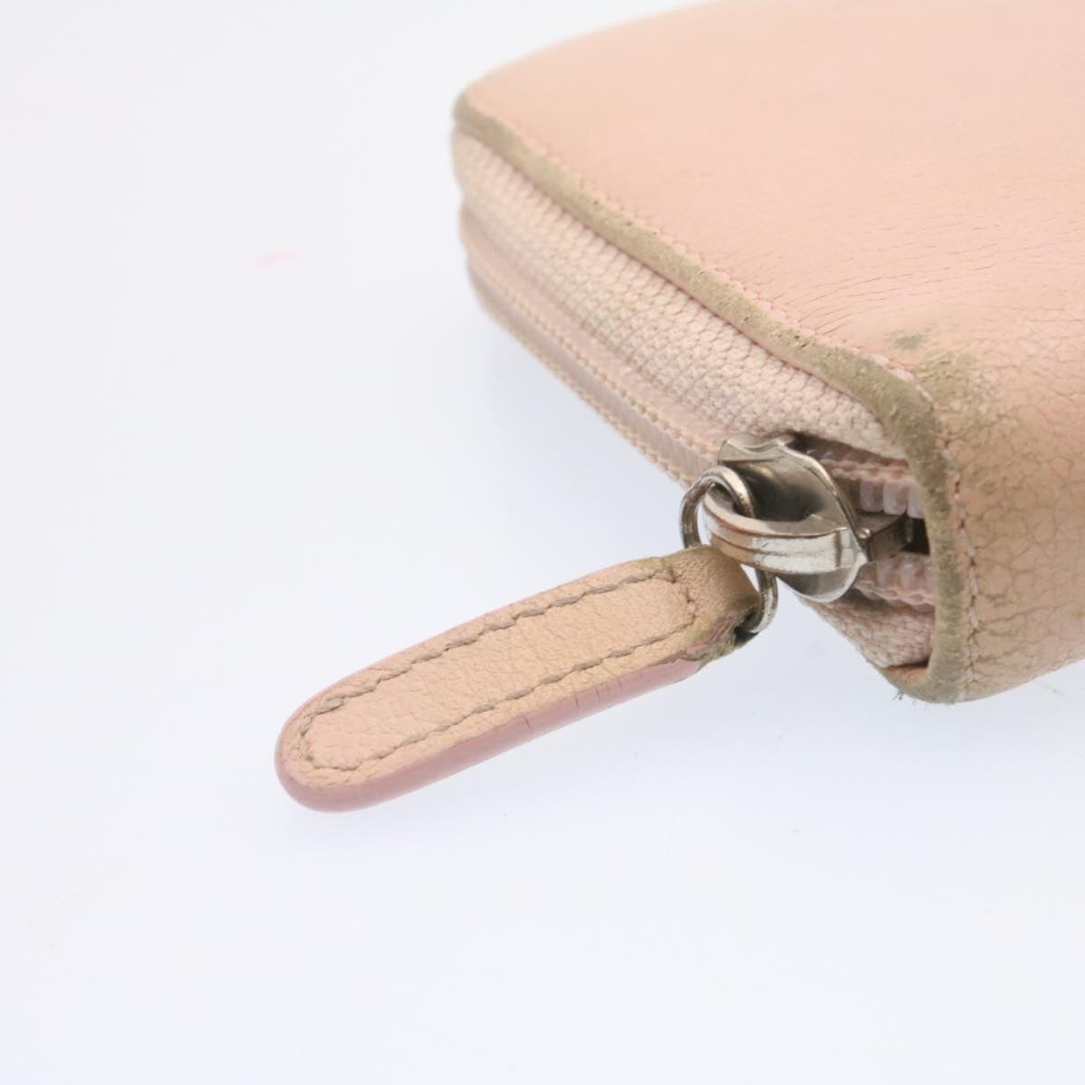 CHANEL Camelia Zip Around Wallet Leather Pink CC am1797g