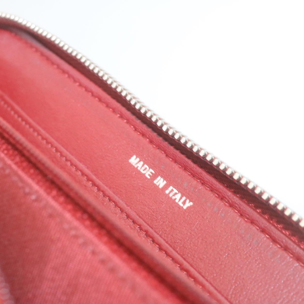 CHANEL Matelasse Wallet Lamb Skin Red CC am2154gA