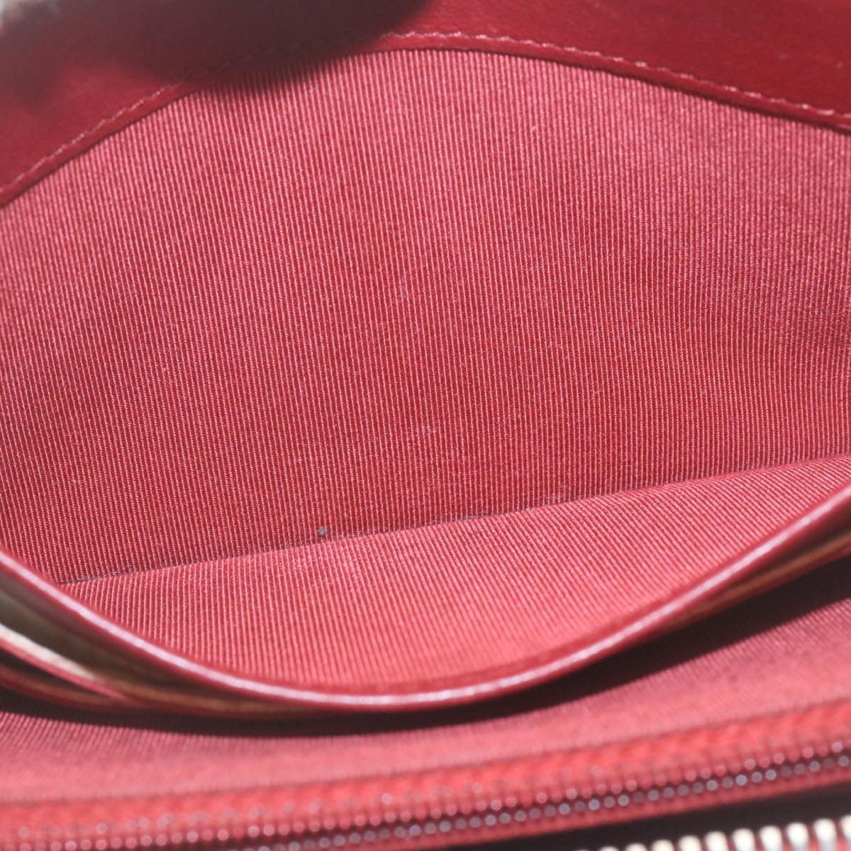 CHANEL Matelasse Wallet Lamb Skin Red CC am2154gA