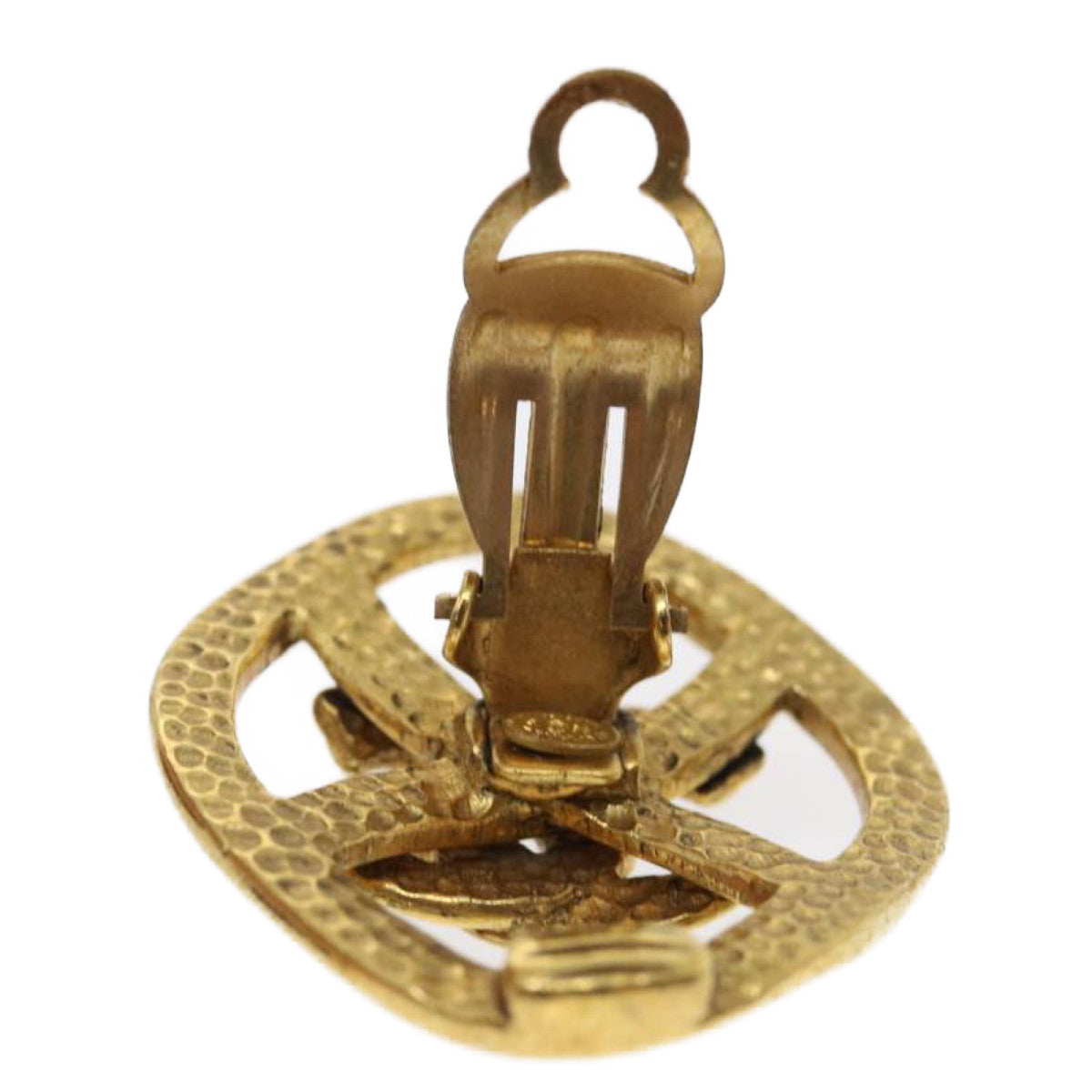 CHANEL COCO Mark Clip-on Earring Gold Tone CC am2421gA