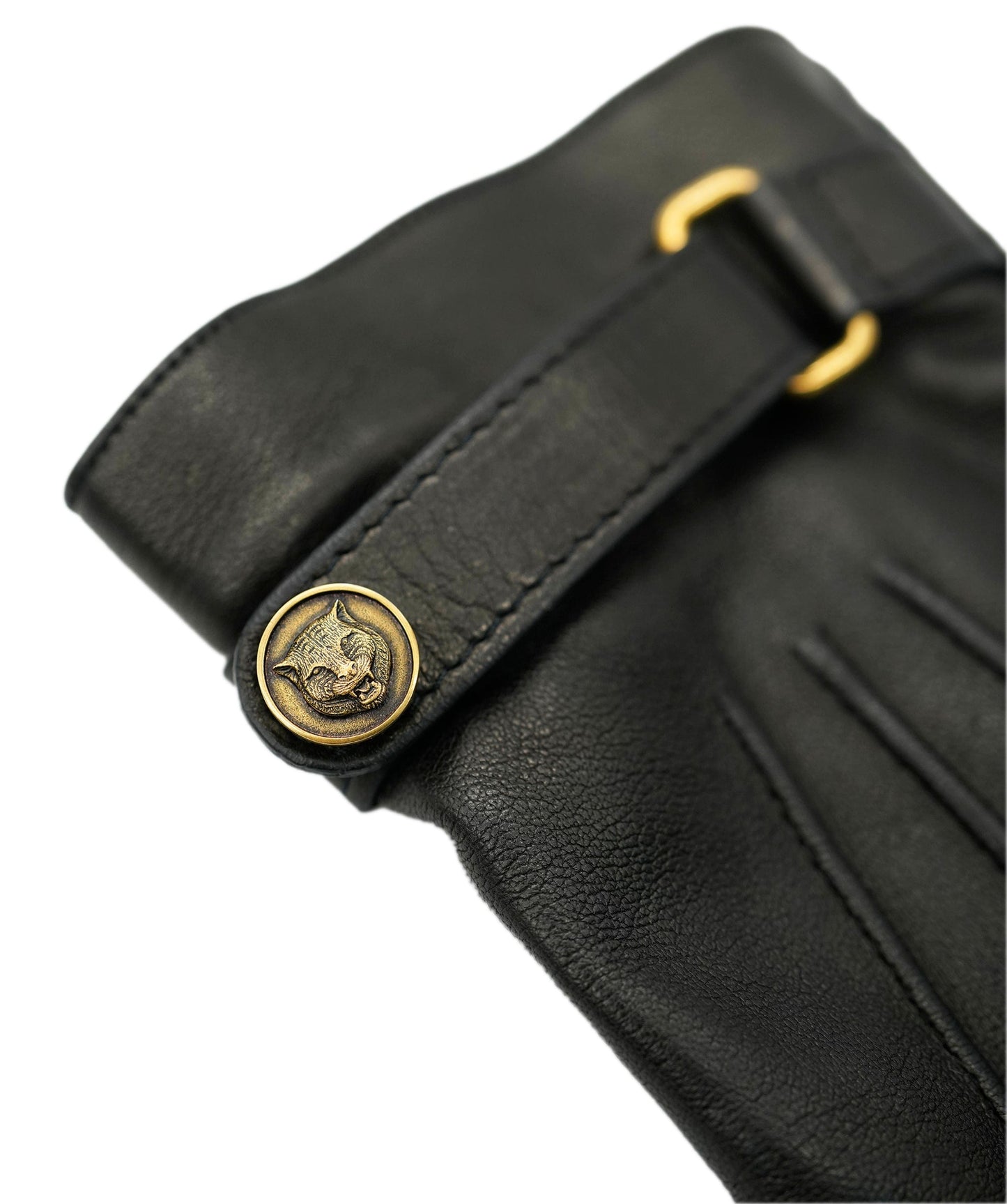 Gucci Black Leather Gloves ALC1777