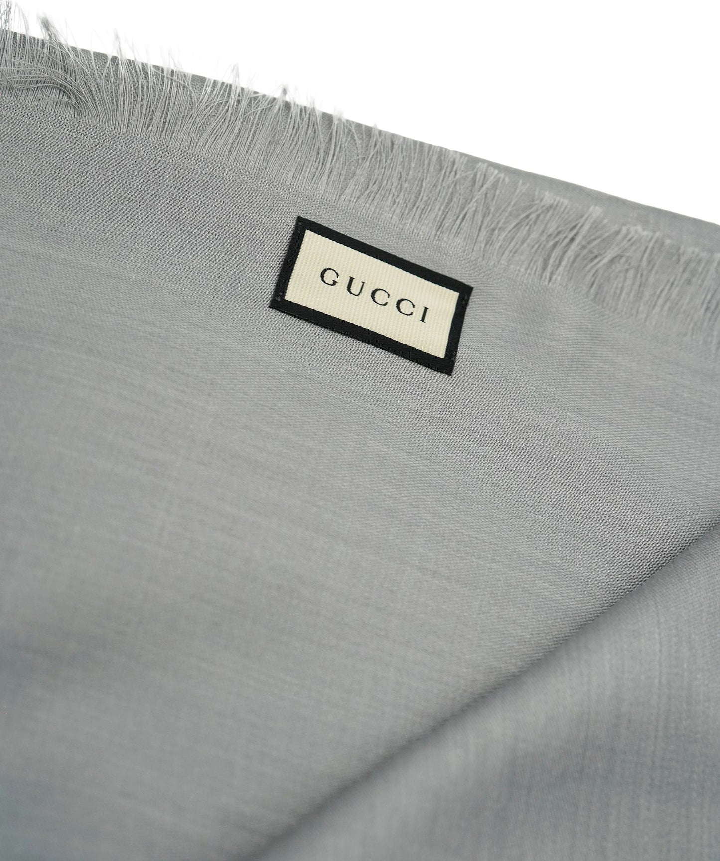Gucci 135 x 135 Grey Silk Scarf AVL1350
