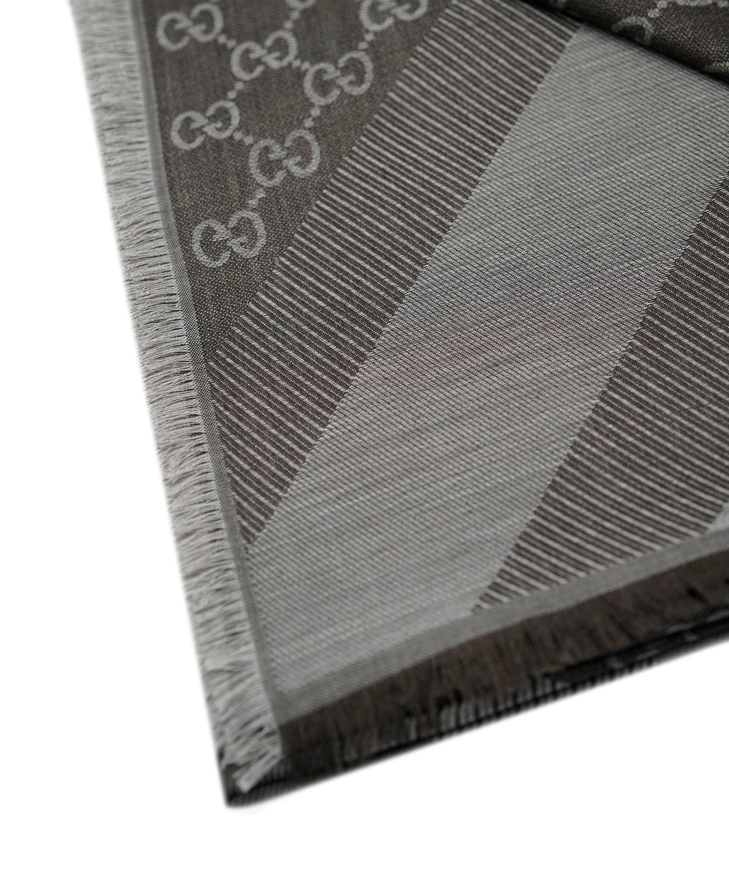 Gucci 140 x 140 Brown/Grey Silk Scarf AVL1348