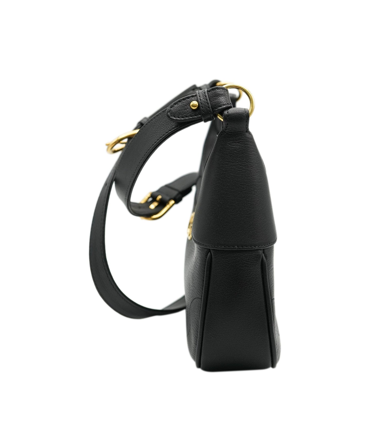 Gucci Black Aphrodite Leather shoulder REC1689