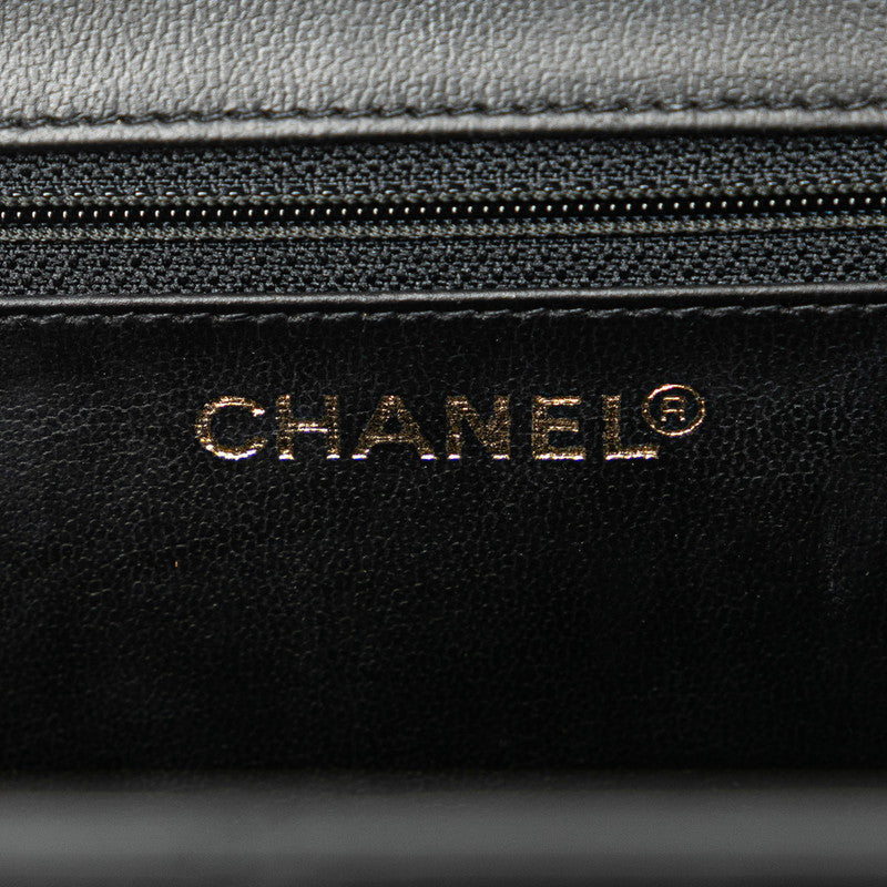 Chanel Leather Coco Mark Bicolor Handbag