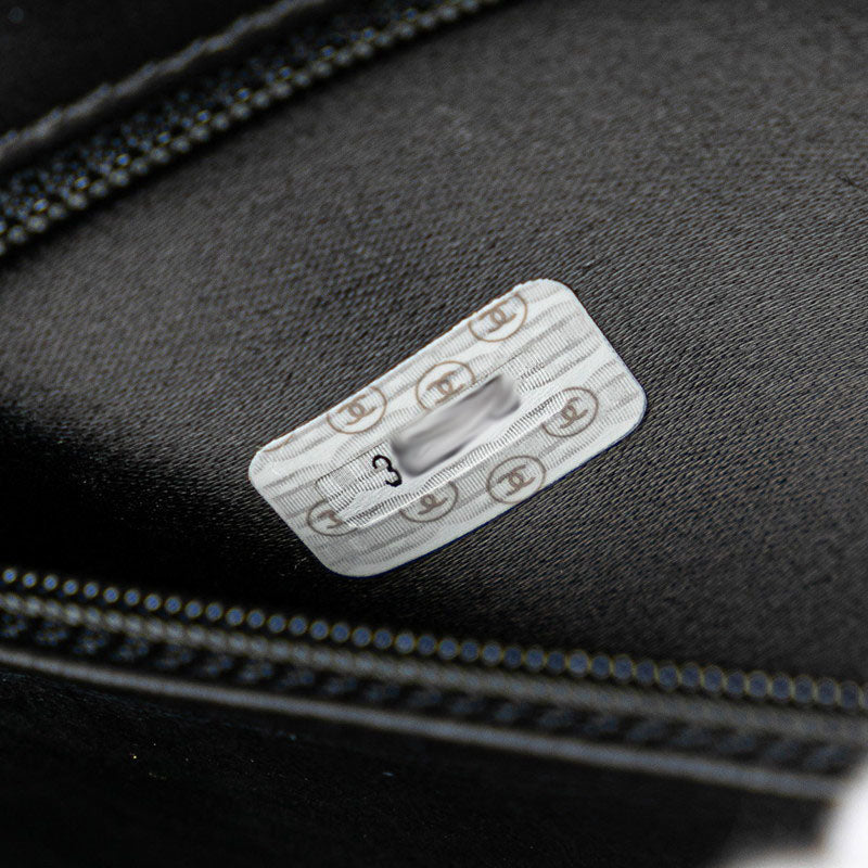 Chanel Leather Coco Mark Bicolor Handbag