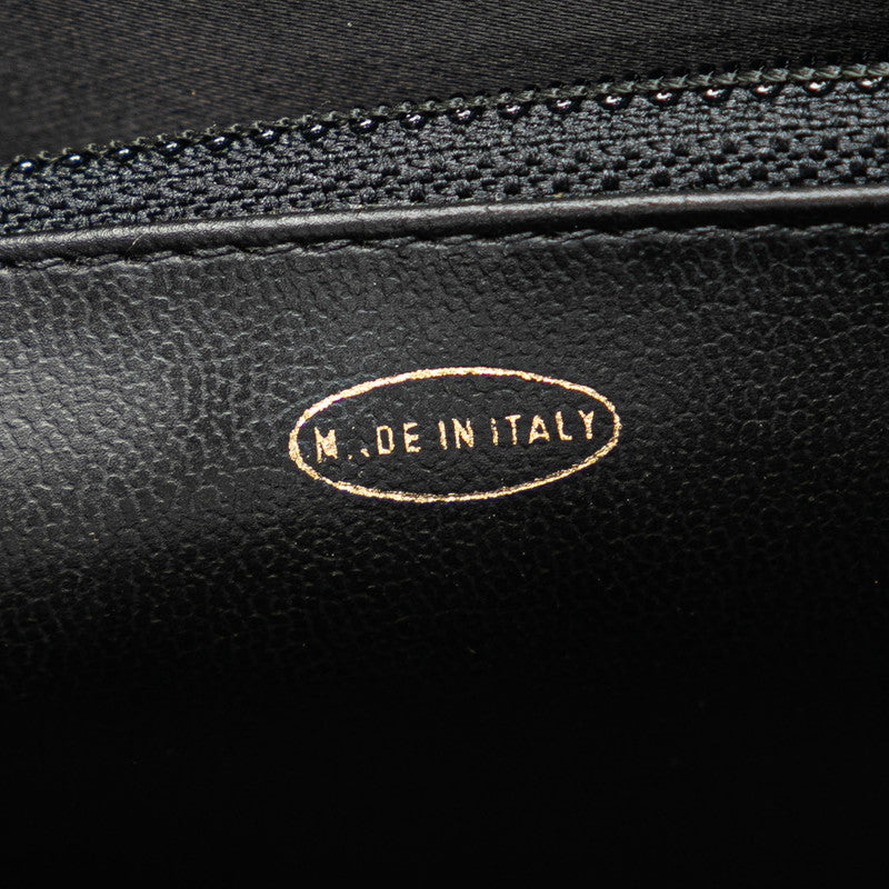 Chanel Leather Coco Mark Bicolor Handbag