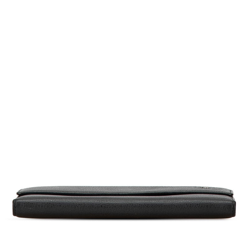 Chanel Camellia Leather Long Wallet
