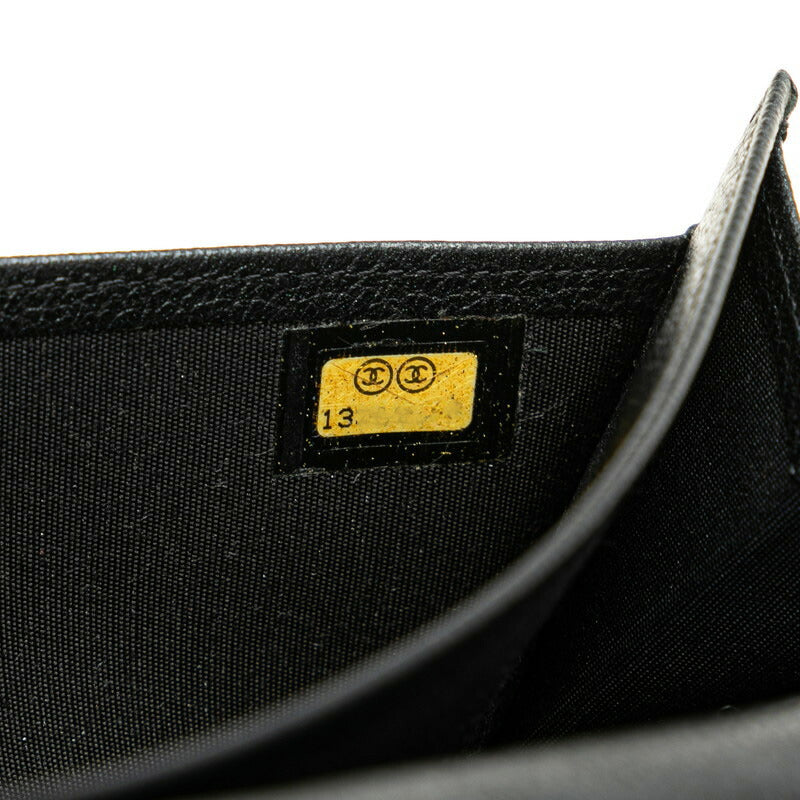 Chanel Camellia Leather Long Wallet