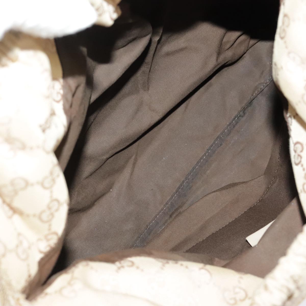 GUCCI GG Canvas Bamboo Tote Bag Beige Gold 92709 hk1719