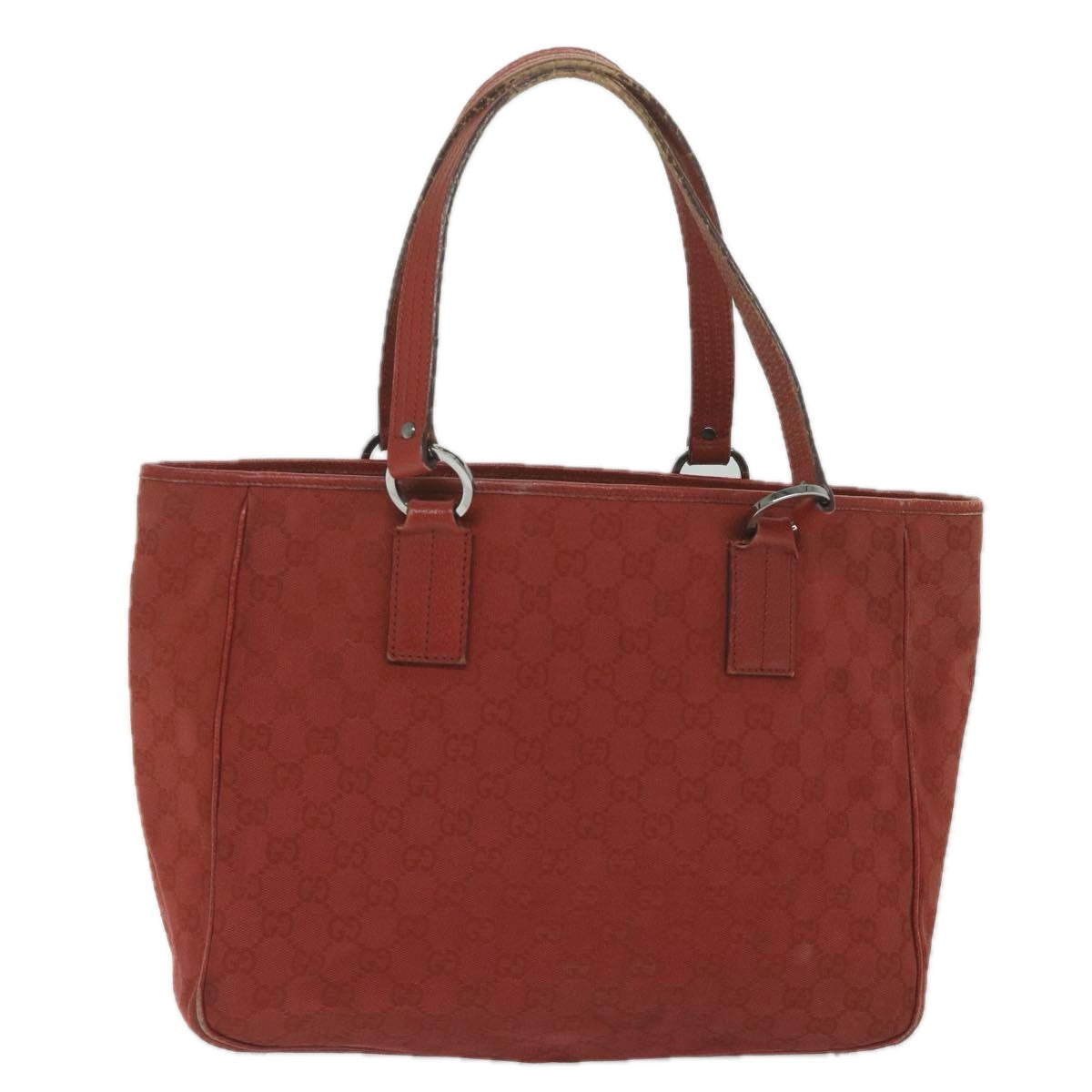 GUCCI GG Canvas Tote Bag Red 113017 hk950