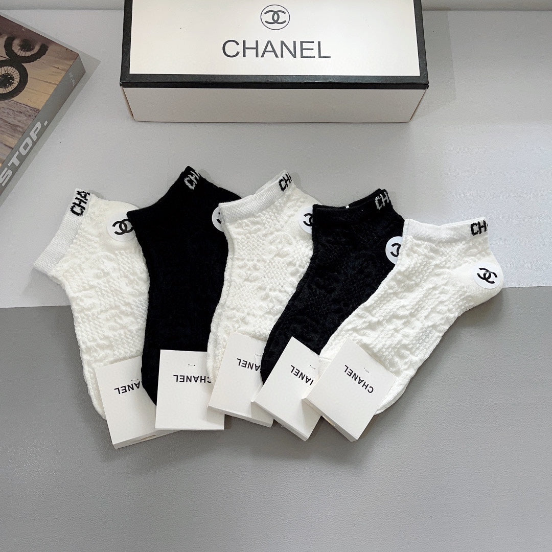 CHANEL SHORT SOCKS 184498 (1 BOX)