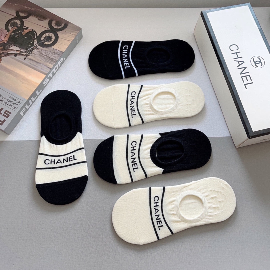 CHANEL LOW-CUT SOCKS 184508 (1 BOX)
