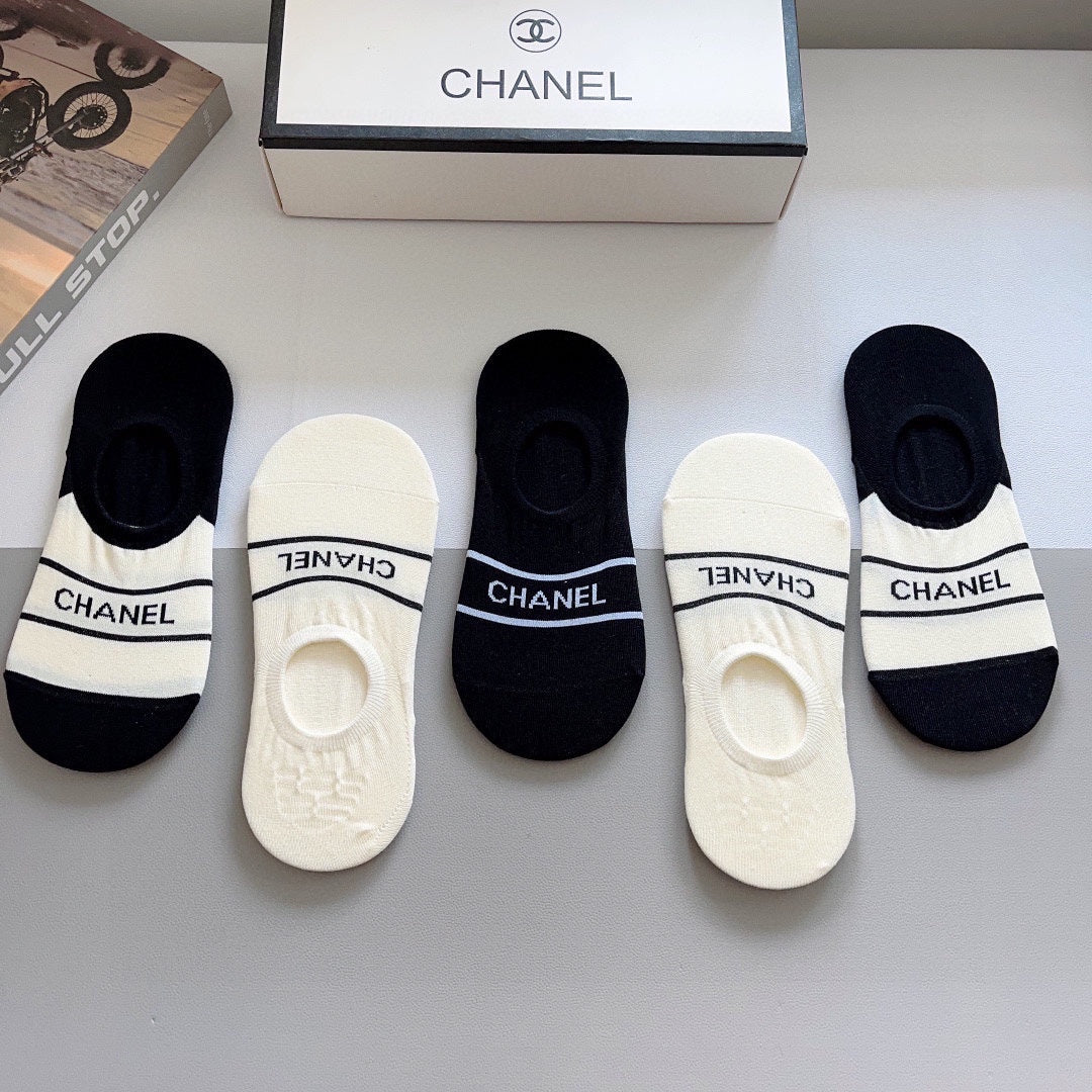 CHANEL LOW-CUT SOCKS 184508 (1 BOX)