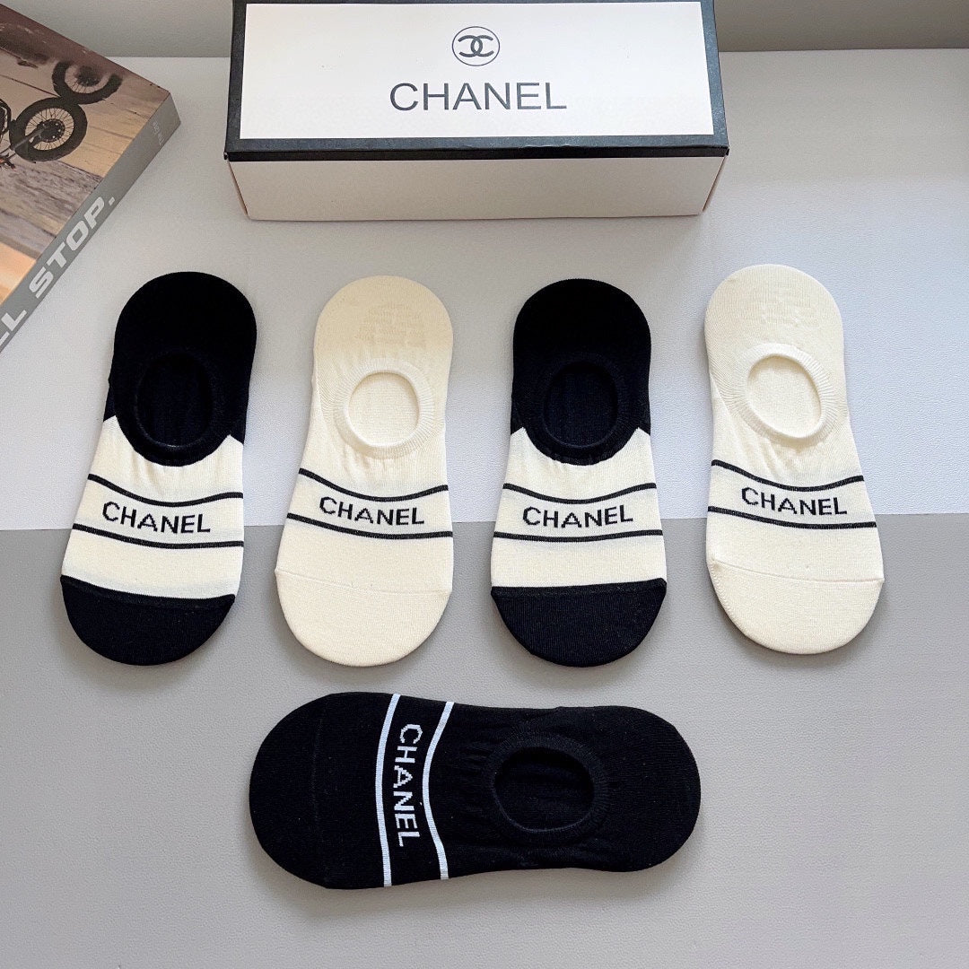 CHANEL LOW-CUT SOCKS 184508 (1 BOX)