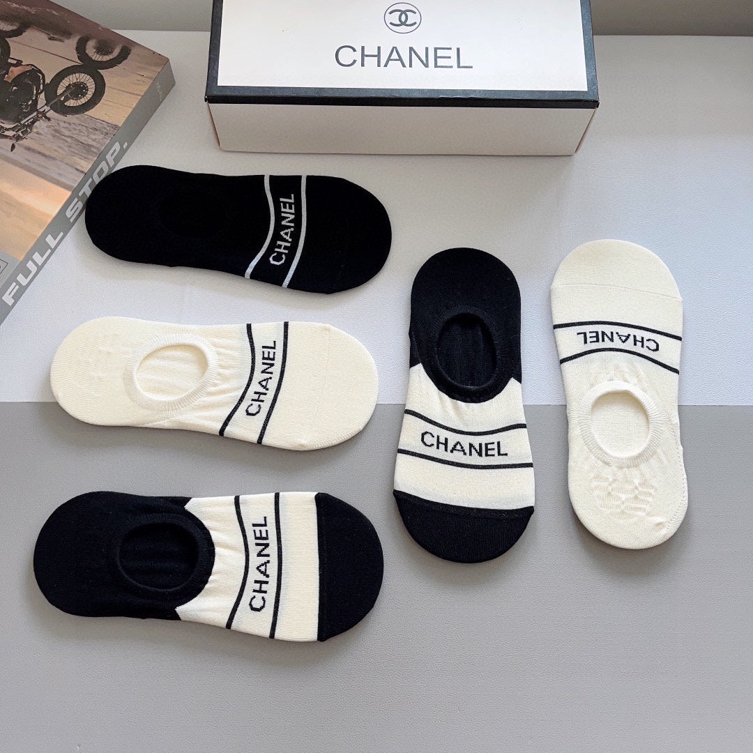 CHANEL LOW-CUT SOCKS 184508 (1 BOX)