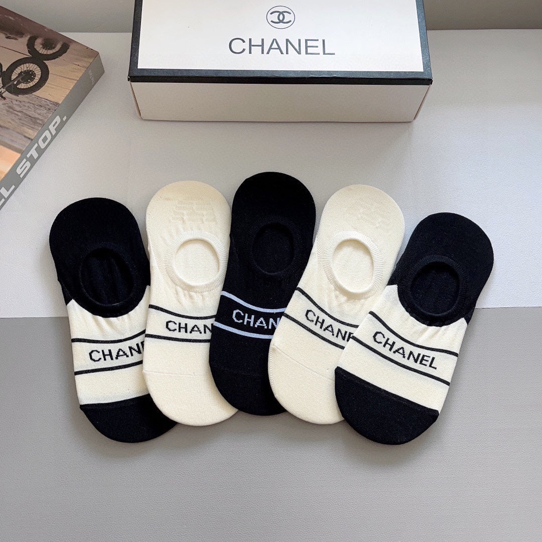 CHANEL LOW-CUT SOCKS 184508 (1 BOX)