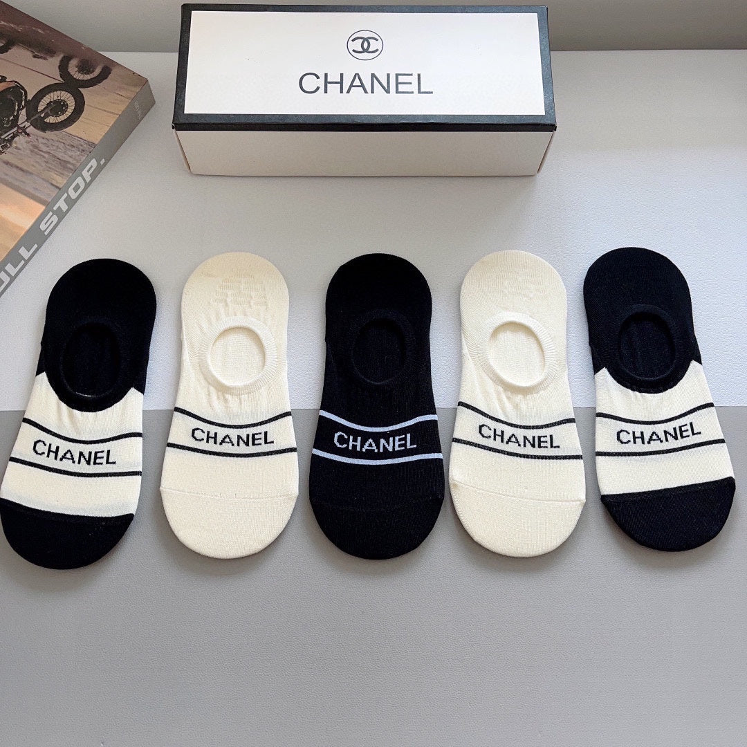 CHANEL LOW-CUT SOCKS 184508 (1 BOX)