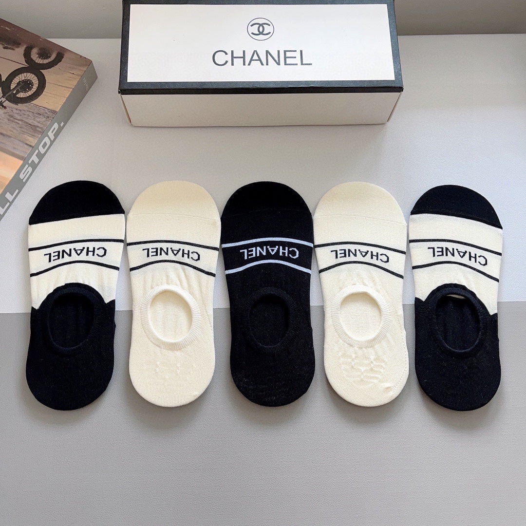 CHANEL LOW-CUT SOCKS 184508 (1 BOX)