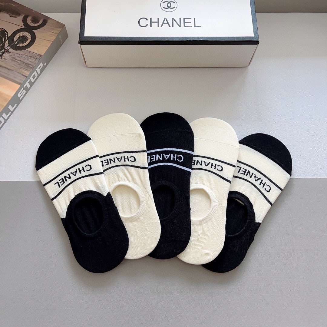 CHANEL LOW-CUT SOCKS 184508 (1 BOX)