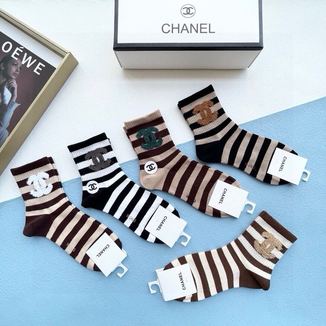 CHANEL SHORT SOCKS 184413 (1 BOX)