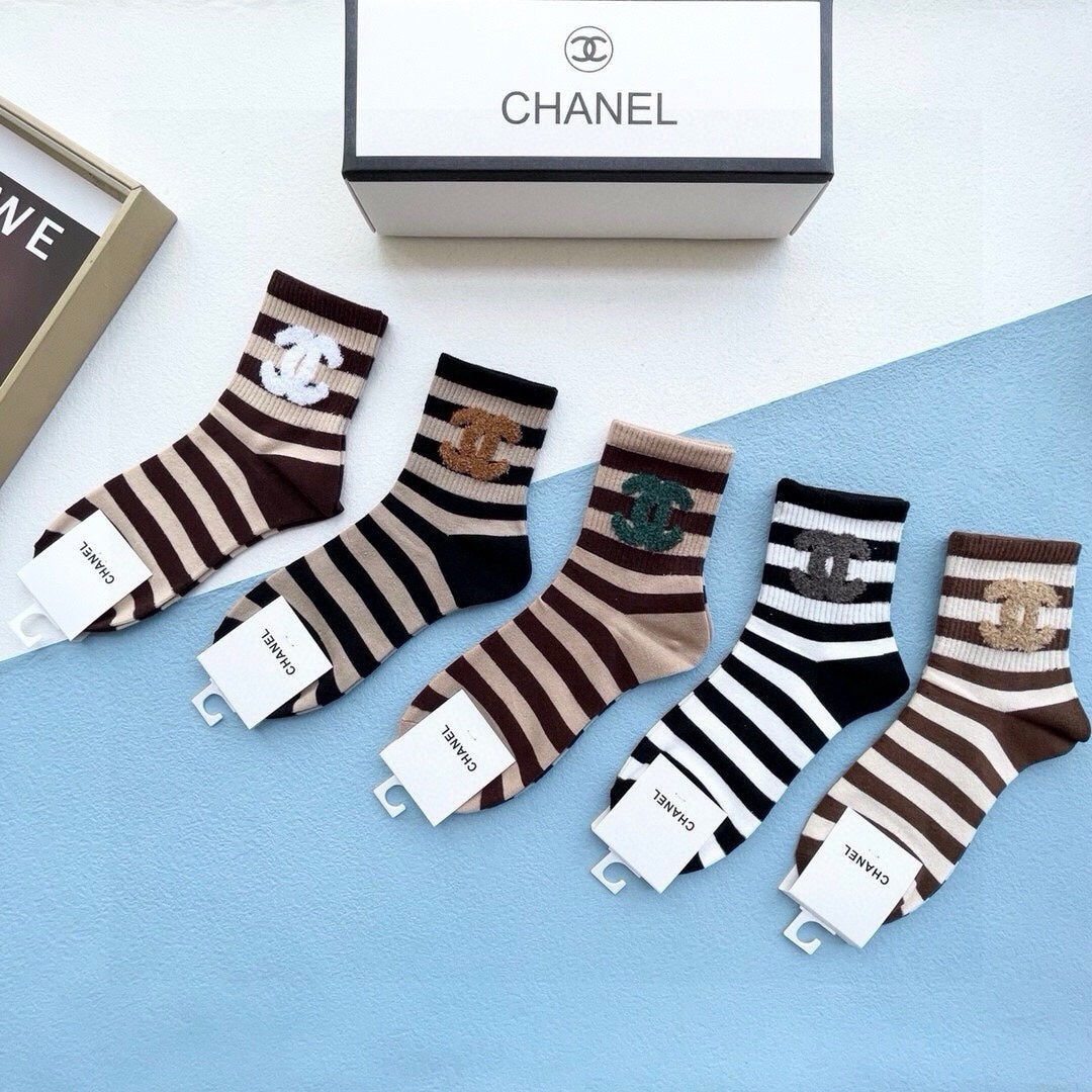 CHANEL SHORT SOCKS 184413 (1 BOX)