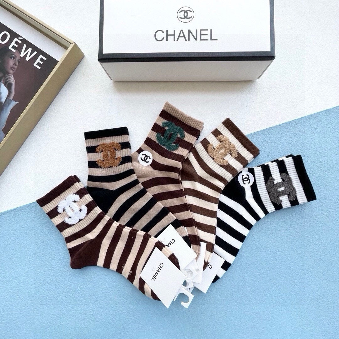 CHANEL SHORT SOCKS 184413 (1 BOX)