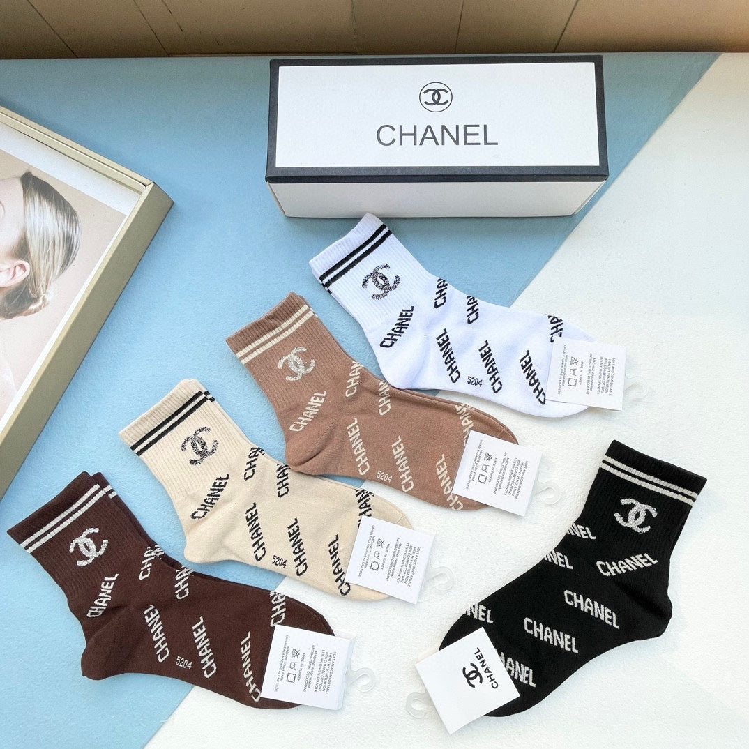 CHANEL SHORT SOCKS 184424 (1 BOX)