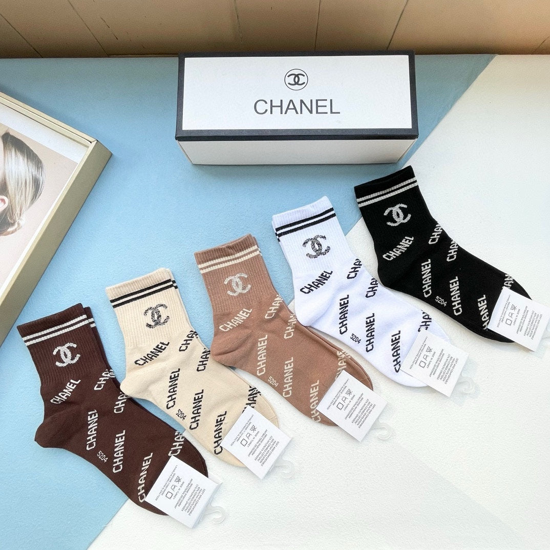 CHANEL SHORT SOCKS 184424 (1 BOX)