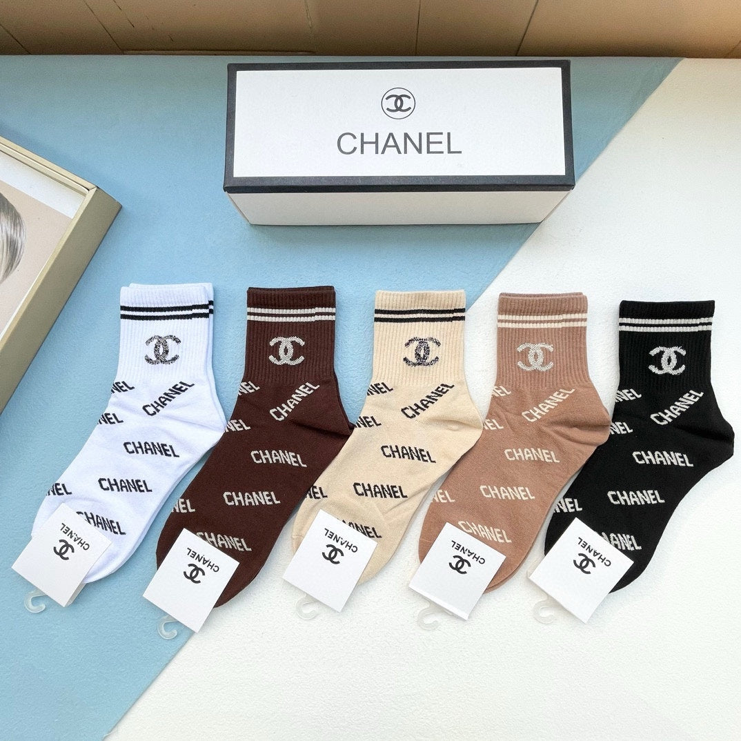 CHANEL SHORT SOCKS 184424 (1 BOX)