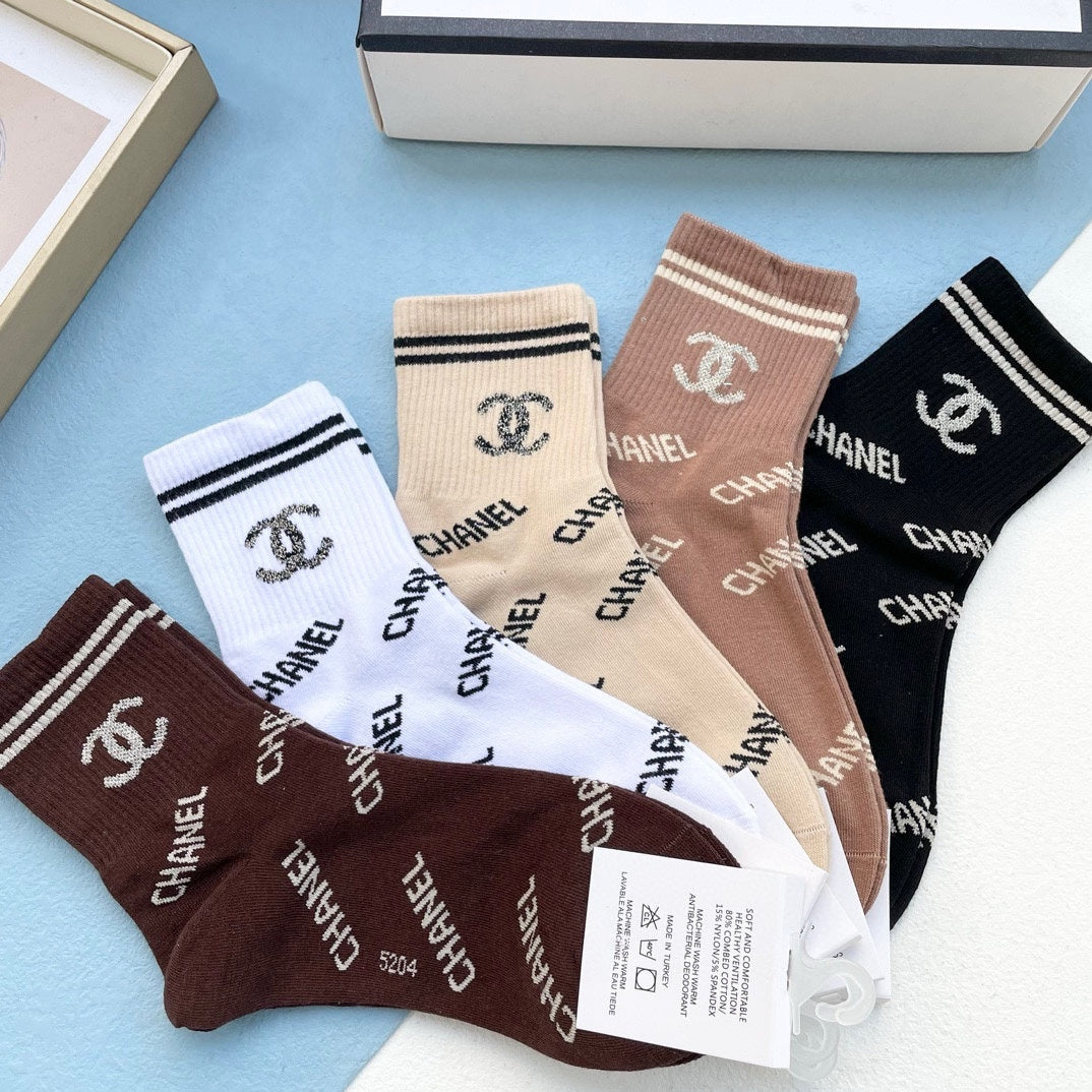 CHANEL SHORT SOCKS 184424 (1 BOX)
