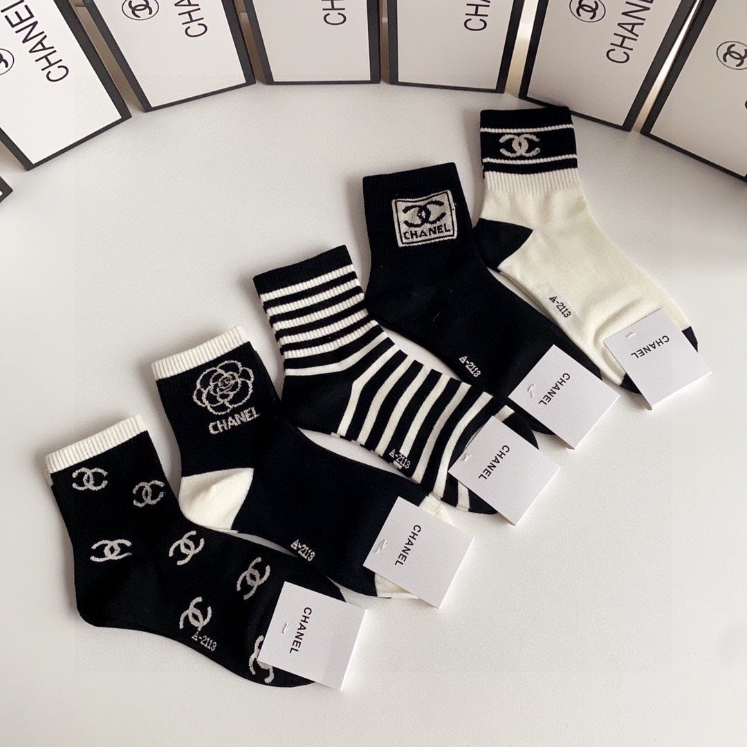 CHANEL SHORT SOCKS 184442 (1 BOX)