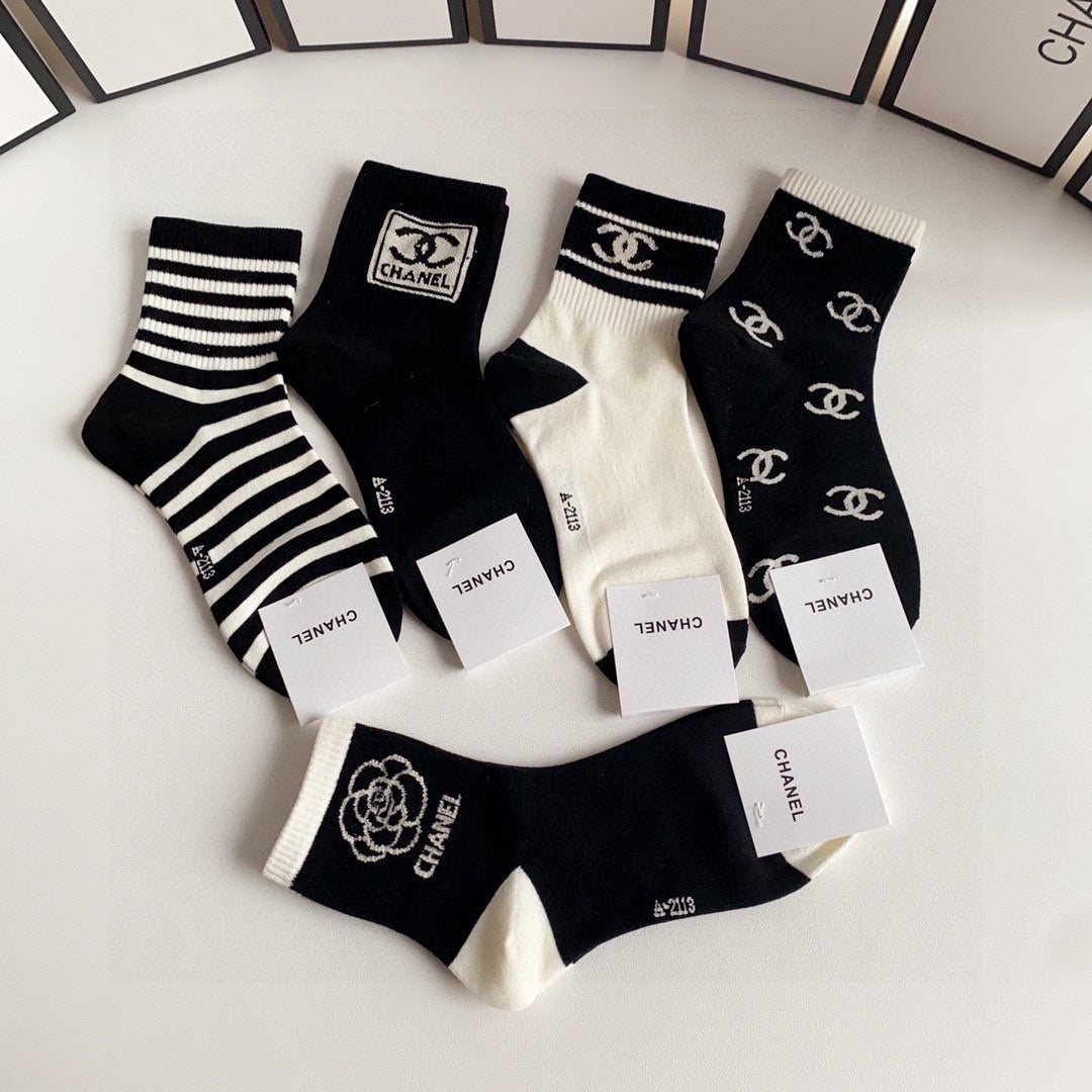 CHANEL SHORT SOCKS 184442 (1 BOX)