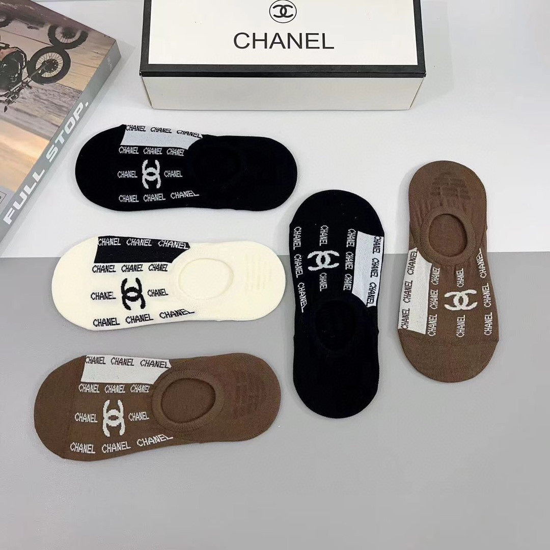 CHANEL LOW-CUT SOCKS 185808 (1 BOX)