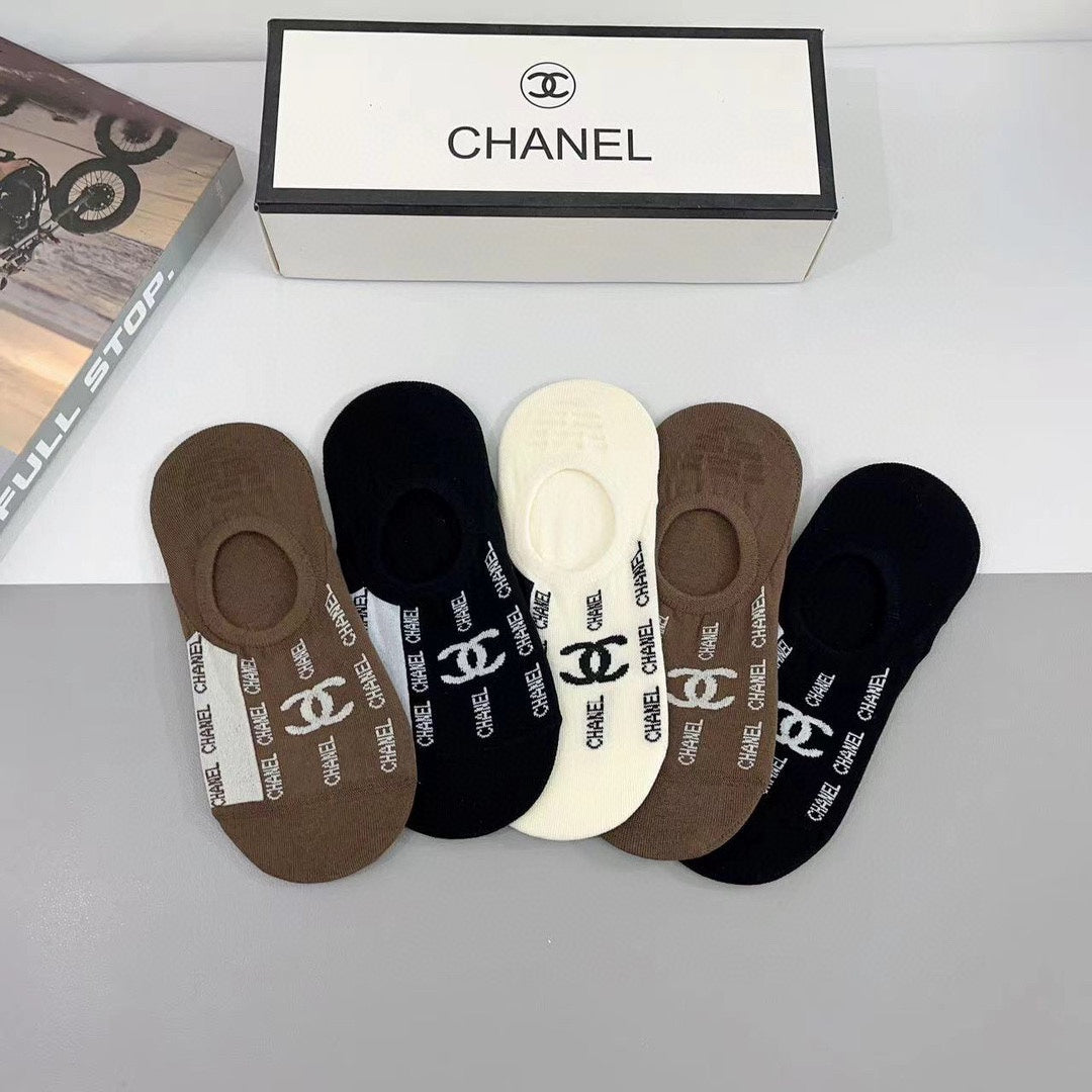 CHANEL LOW-CUT SOCKS 185808 (1 BOX)