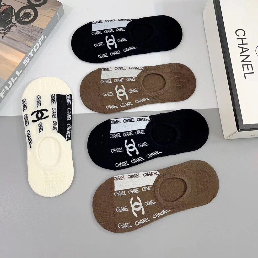 CHANEL LOW-CUT SOCKS 185808 (1 BOX)