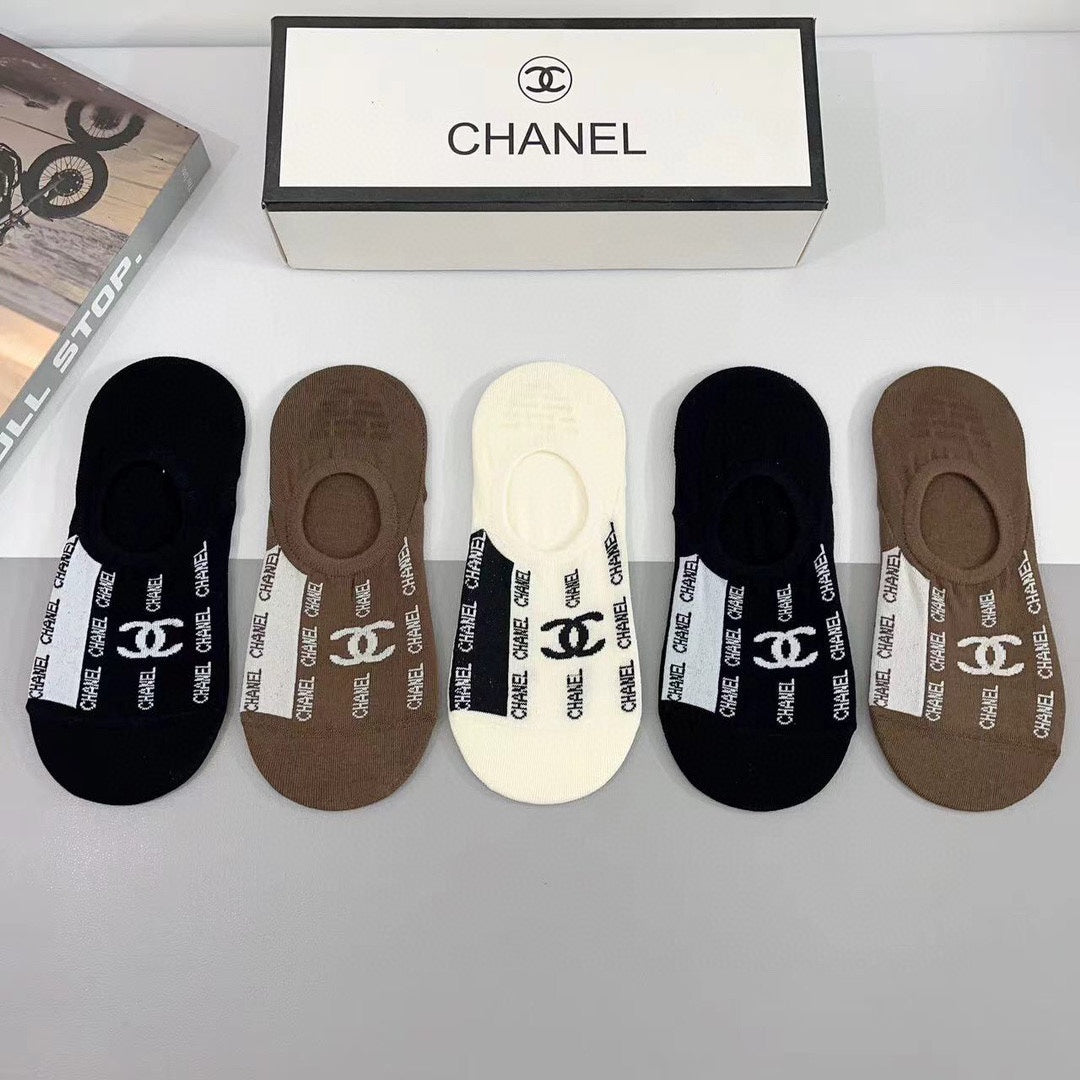 CHANEL LOW-CUT SOCKS 185808 (1 BOX)