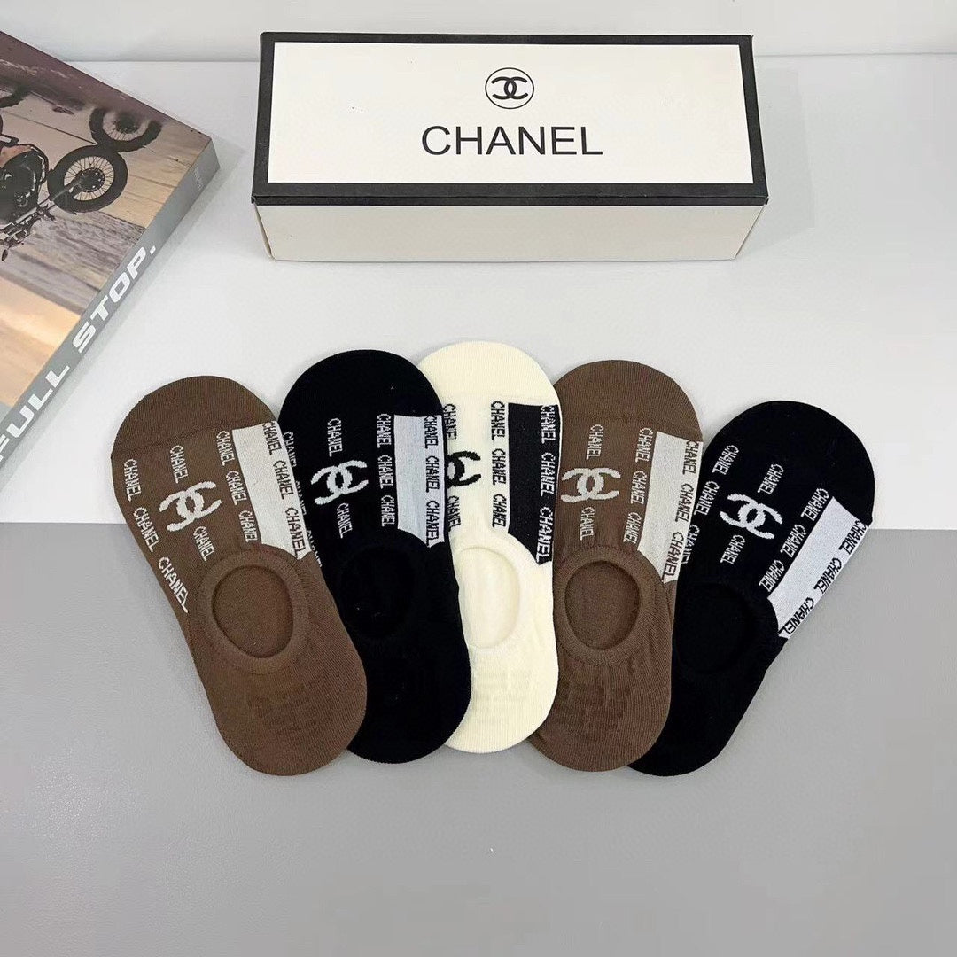 CHANEL LOW-CUT SOCKS 185808 (1 BOX)