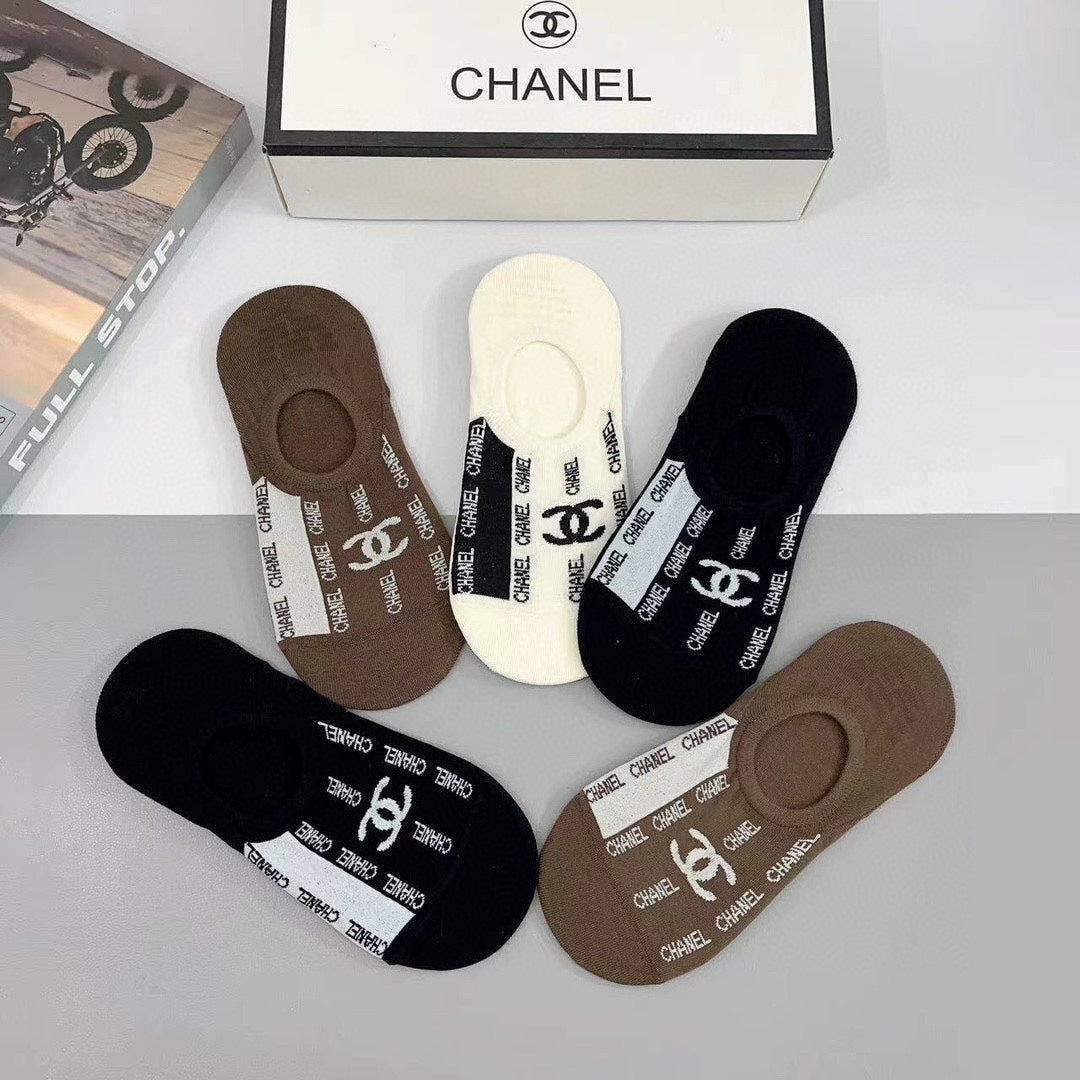 CHANEL LOW-CUT SOCKS 185808 (1 BOX)