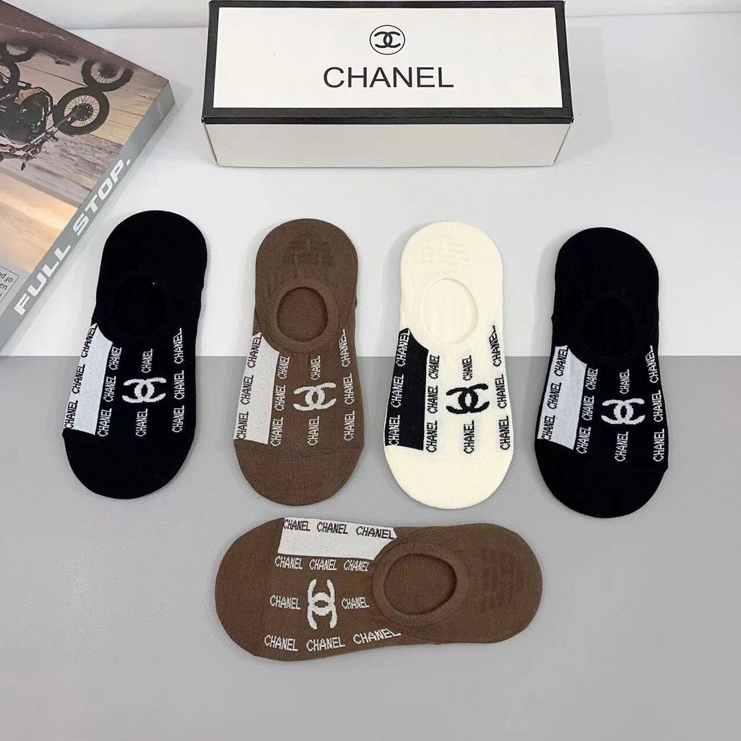 CHANEL LOW-CUT SOCKS 185808 (1 BOX)