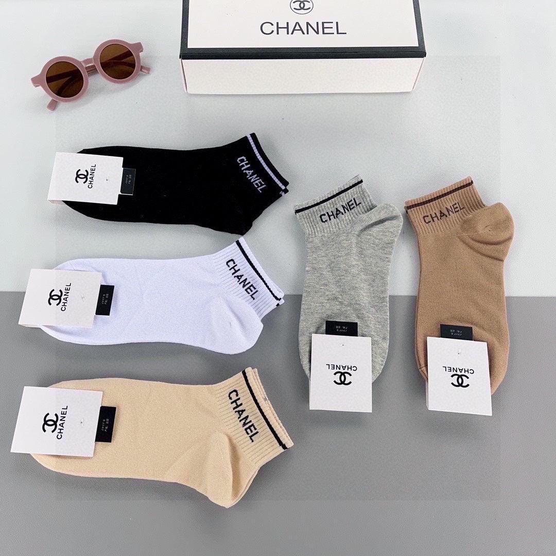 CHANEL ANKLE SOCKS 185815 (1 BOX)