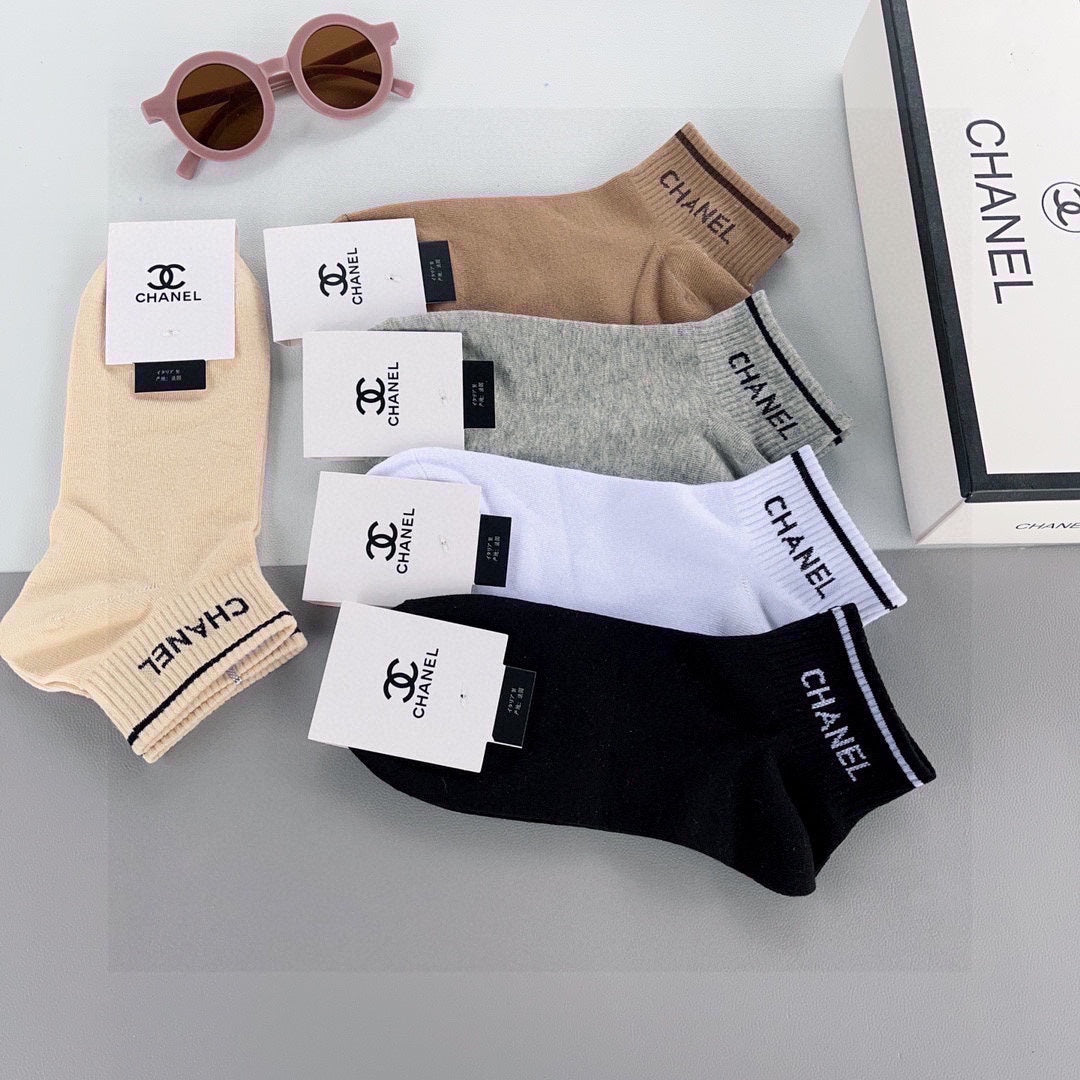 CHANEL ANKLE SOCKS 185815 (1 BOX)